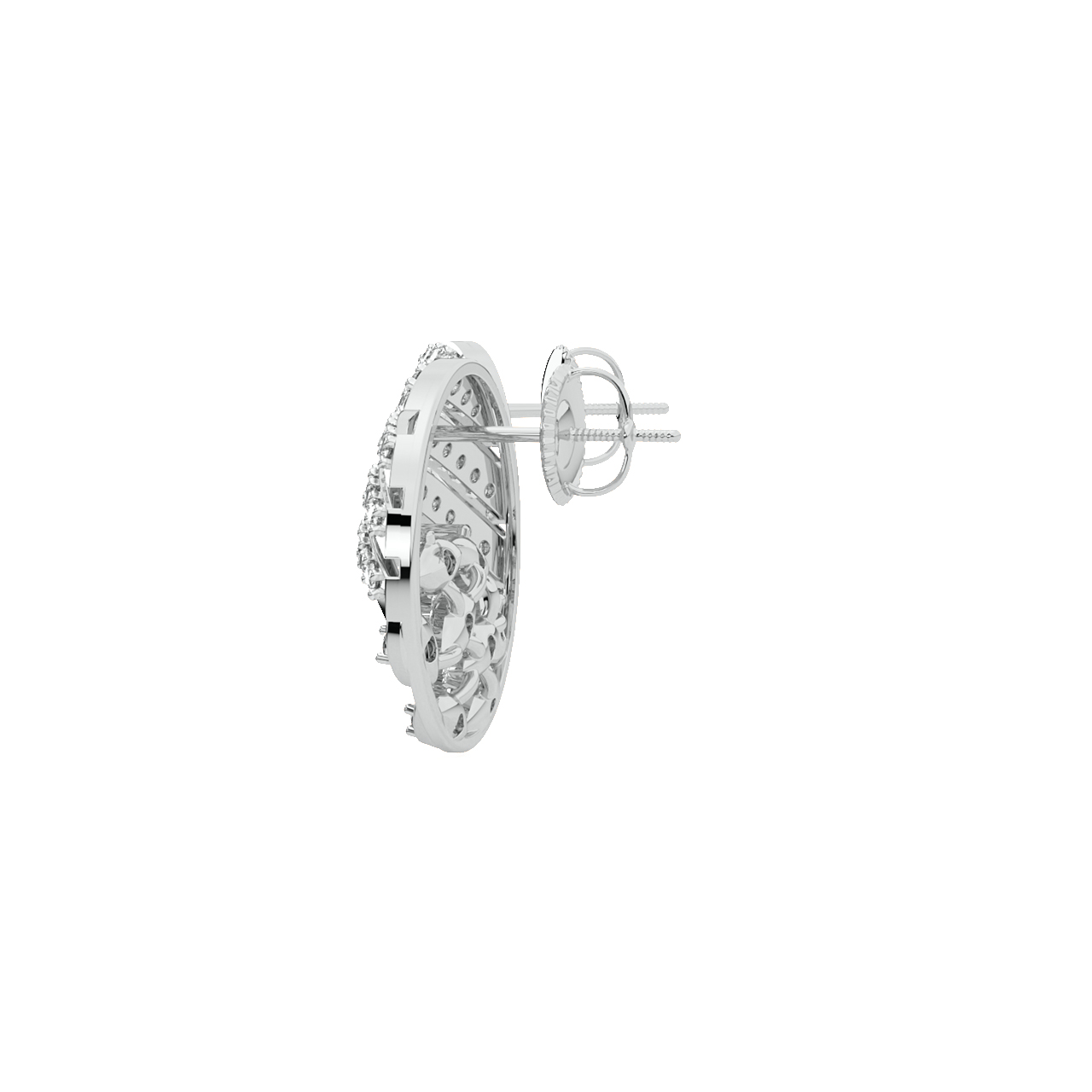 Lindy Round Diamond Stud Earrings